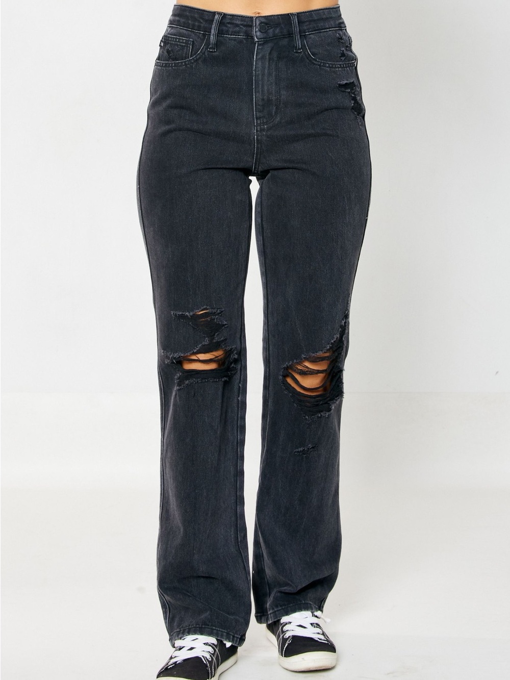 Judy Blue Black 90's Straight Jean (TUMMY CONTROL) sz 11/30